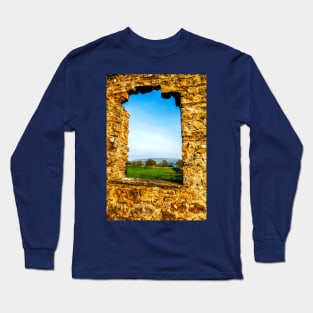 A Window With A Yorkshire Dales View Long Sleeve T-Shirt